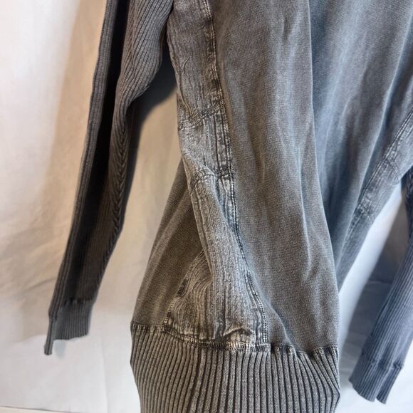 BKE Standard Fit 1/4 Zip Mock Neck Sweater Pullover Ribbed Size XL Gray Casual - Picture 5 of 10